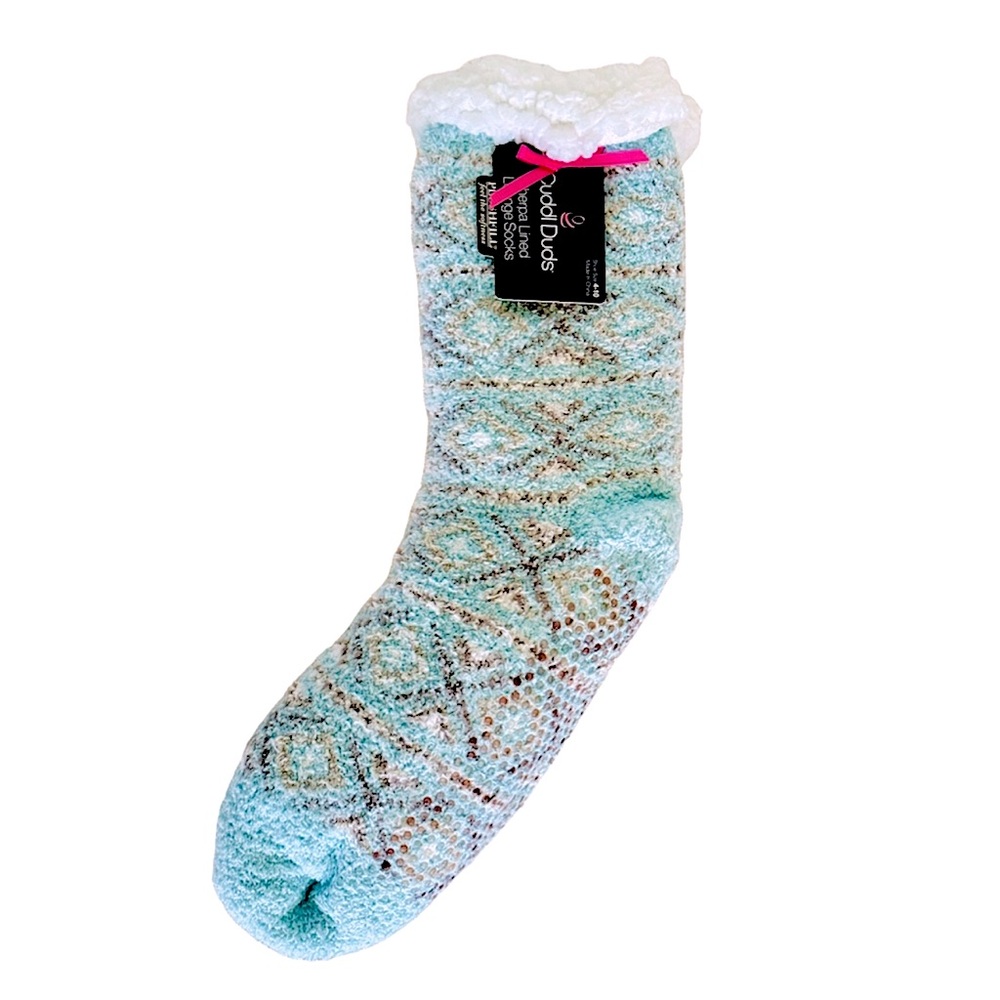 NWT Cuddl Duds Sherpa Lined Lounge Socks